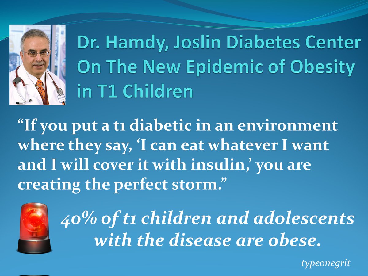 The obesity crises strikes adolescent t1ds. Dr Hamdy identifies the culprit. #ATTD2023