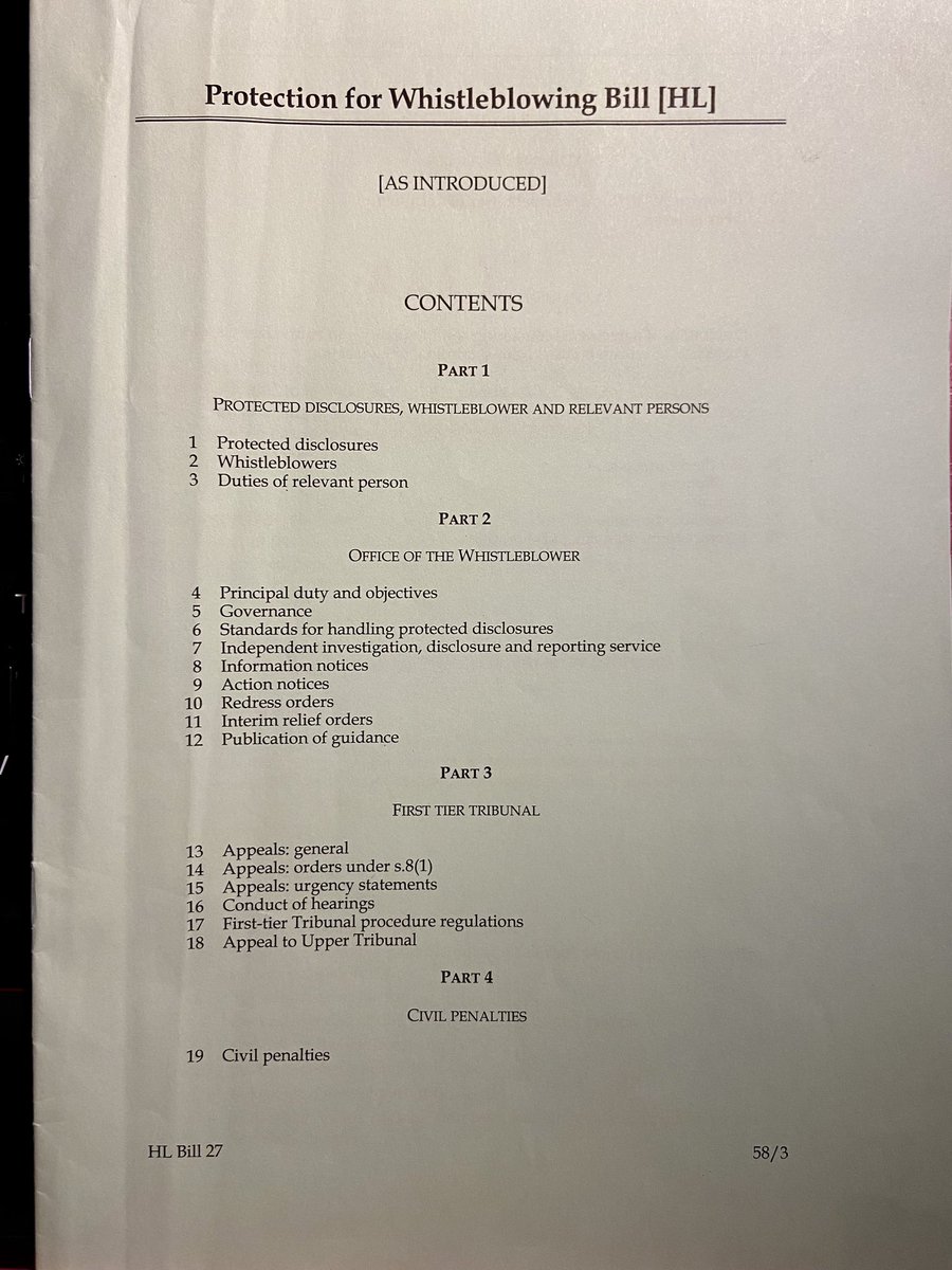 YearOfJustice's tweet photo. @seanpepper66 Great question, the #OWB has statutory powers to protect the WB, commission investigations and impose fines and penalties. WBs will not need lawyers - see part 2 and part 6 #whistleblowersUK has a seminar on Monday evening to explain the bill &amp; answer questions https://t.co/3FR0MGqu6b