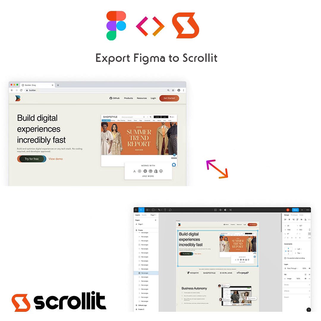 webscrollit's tweet image. Transform static designs to scrolling wonders! Convert your Figma designs to Scrollit and bring your website to life. 
.
.
.
#scrollit #figma #webdesign #scrollingwebsite #digitaldesign #madeinscrollit