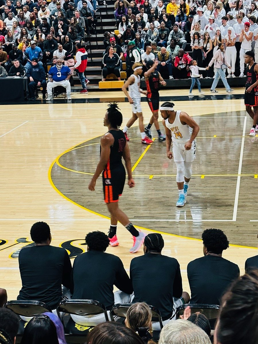 Pictures captured of these two last night. Best friends since 8th grade. Started on the same team but unfortunately their last game on the floor together was on opposing teams. Proud of these 2 young men and pray their bond &amp; friendship continues through adulthood! #Seniors 💪♥️