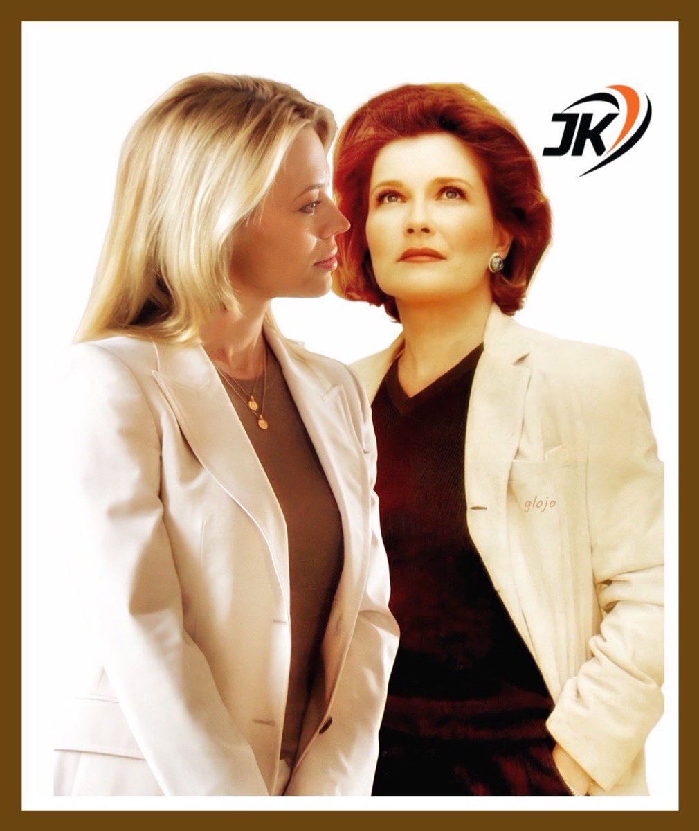 GlojoCuscuhing's tweet photo. Kate Mulgrew ♥️Jeri Ryan my two beautiful ladies 🥰. #KateMulgrew #JeriRyan #CaptainKathrynJaneway #CommanderSevenHansen https://t.co/pULrwTunkt