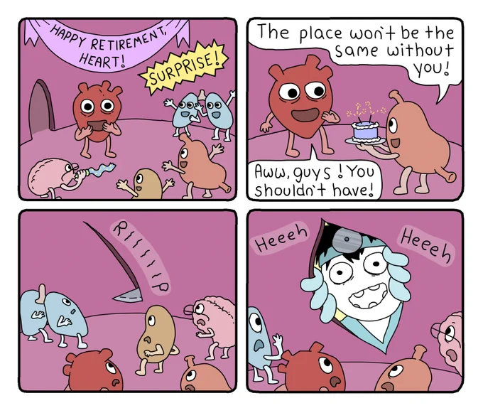🫀 New comic: Happy retirement, Heart! 🫀 