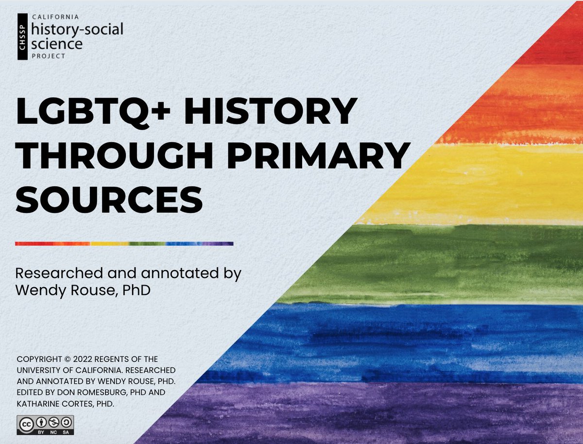 Amanda Sandoval 💛 (@historysandoval) on Twitter photo Thank you <a href="/WendyLRouse/">W.</a> for the awesome session and primary source collections. <a href="/CAsocialstudies/">California Council for the Social Studies</a> #CCSS23  chssp.ucdavis.edu/lgbtq-primary-… Thank you <a href="/WendyLRouse/">W.</a> for the awesome session and primary source collections. <a href="/CAsocialstudies/">California Council for the Social Studies</a> #CCSS23  chssp.ucdavis.edu/lgbtq-primary-…