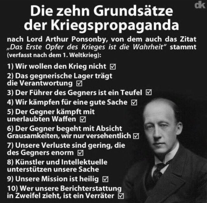 <a href="/Corvus_corone2/">Die Rabenkrähe</a> Kommt das irgendwem bekannt vor ???
Anscheinend hat niemand aus der Geschichte gelernt…und ja…wer andere als Friedensschwurbler bezeichnet ist im Umkehrschluss ein Kriegstreiber…ganz logisch…vorausgesetzt man ist des EIGENEN Denkens mächtig…🤔