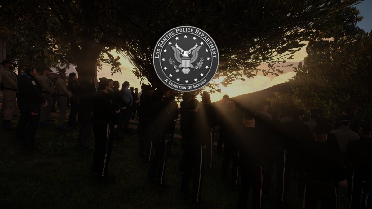 LuckyVLSPD's tweet photo. Am heutigen Abend wurde Deputy Luke Riley, der am 31.01. seinen Verletzungen nach einer Schussverletzung am 30.01.  erlegen ist, in Sandy Shores beigesetzt. Möge er in Frieden ruhen. https://t.co/tHgdHIJuBA