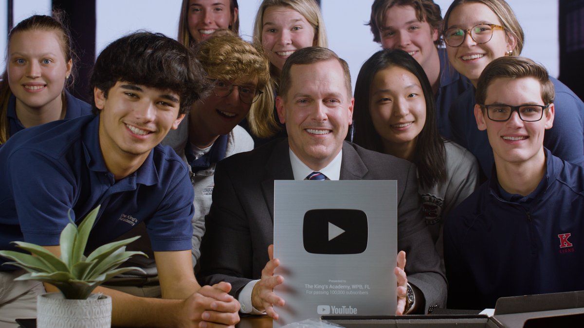 TKAPres's tweet photo. One year ago today, #TKAtv earned a silver play button. Thank-you to those viewers who made @TKAWPB the most watched K-12 school on YouTube and the 35,000+ subscribers who have joined the TKA family since then! #TKAgrows https://t.co/zztrLNlqEN