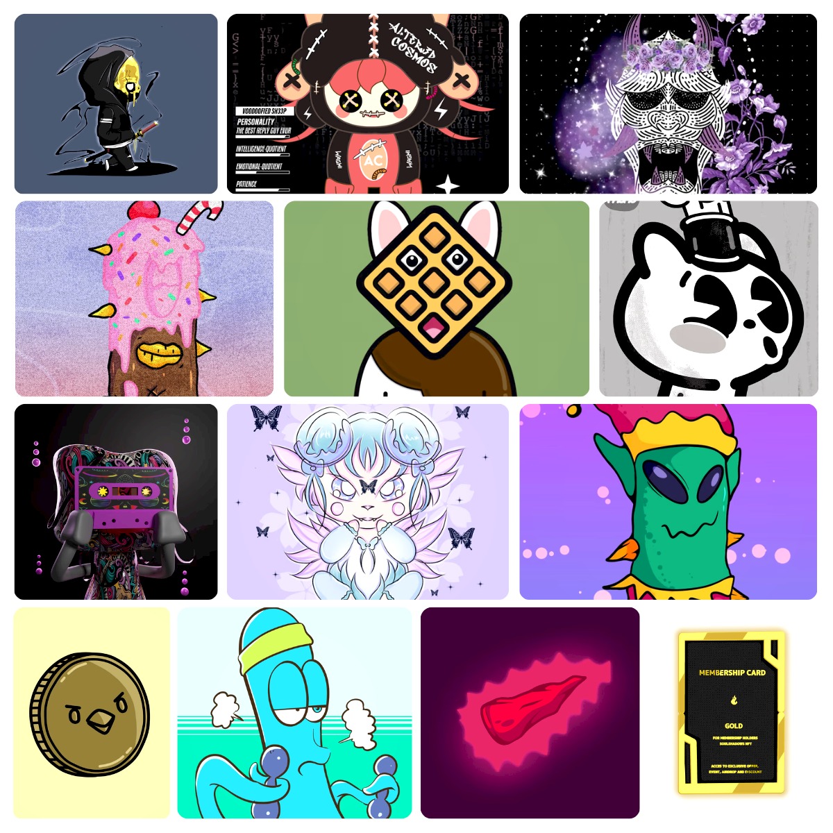 bobbaalizer's tweet photo. BOB/Z Collections from the great nftartist
@babys0ul_ 
@altered_cosmos 
@msangexo_ 
@jhjcripto 
@FrenchieFuture 
@jtmcatpapa 
@SoapFrens 
@VioArt6 

Thx for gift:
@canarypunkNFT 
@Octospace_NFT  
@jhjcripto 
@babys0ul_ 

#NFTs #NFTCommunity #nftcollector #nft #bobbaalizer https://t.co/sfLKVLUiji