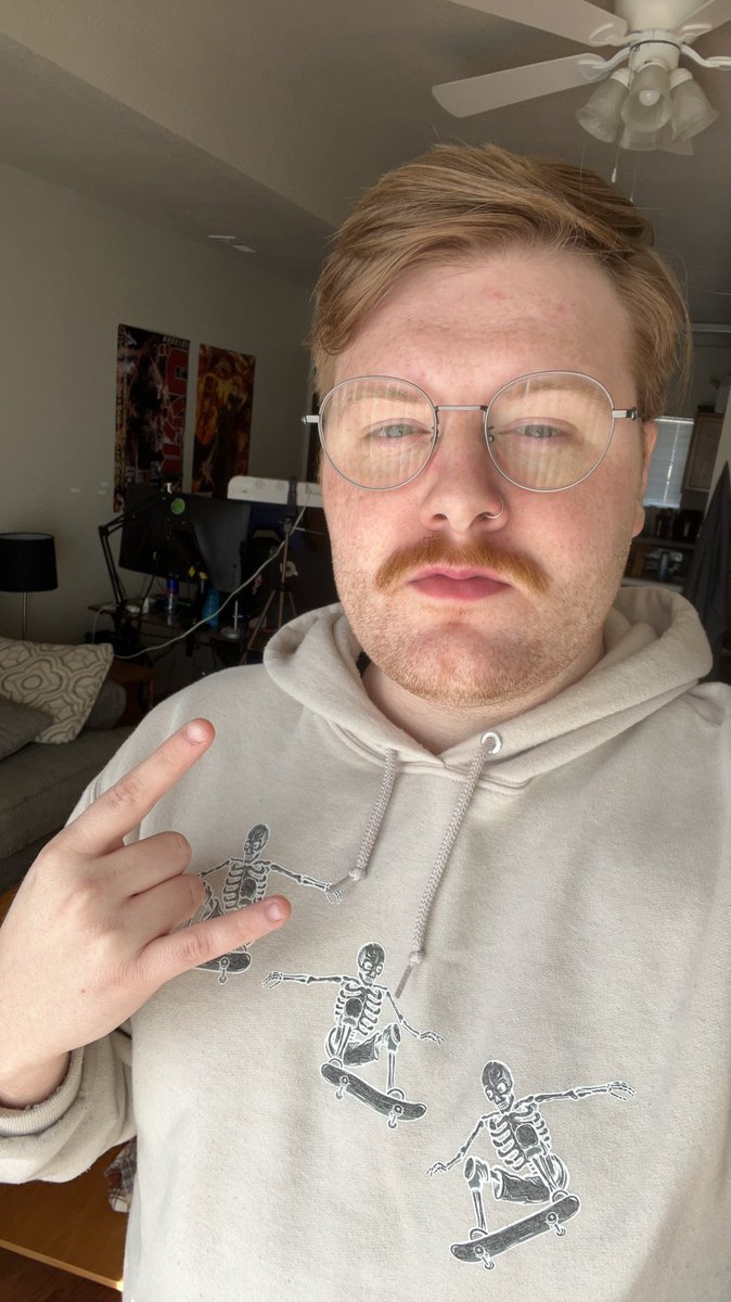 SkylerATodd's tweet photo. It’s #hasantwtselfieday and I thought I’d participate with my newest addition to my face. #hasanpryear #HasanInJapan @hasanthehun thanks for the streams hasL https://t.co/fYUD5tRz8M