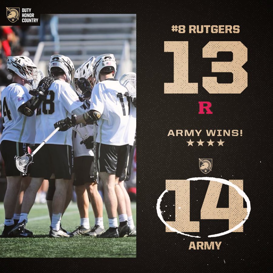 A pair of top 10 wins at Michie in 2023 against the Scarlet Knights! 

#GoArmy