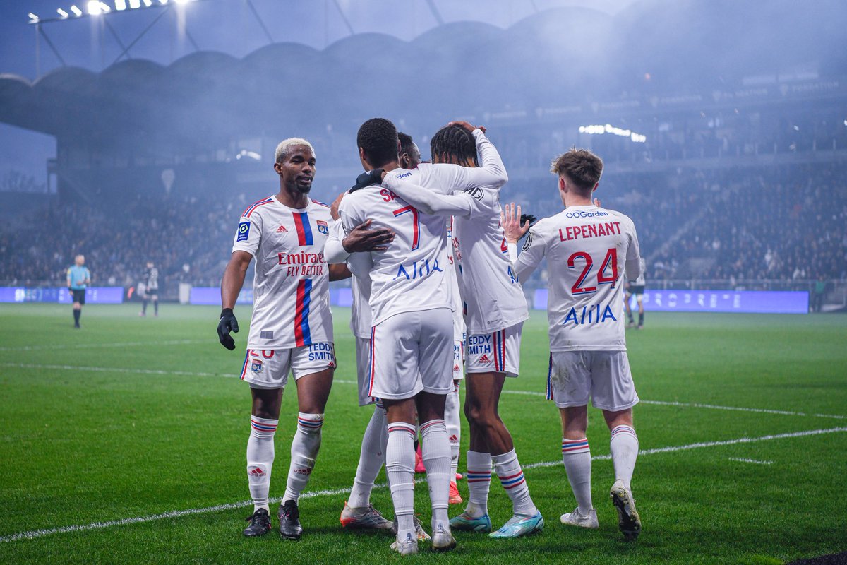 Aminsarr9's tweet photo. What a night!🔥 first goal and 3 points! ALLEZ!!🔴🔵 @OL https://t.co/f0CTIN4zcq