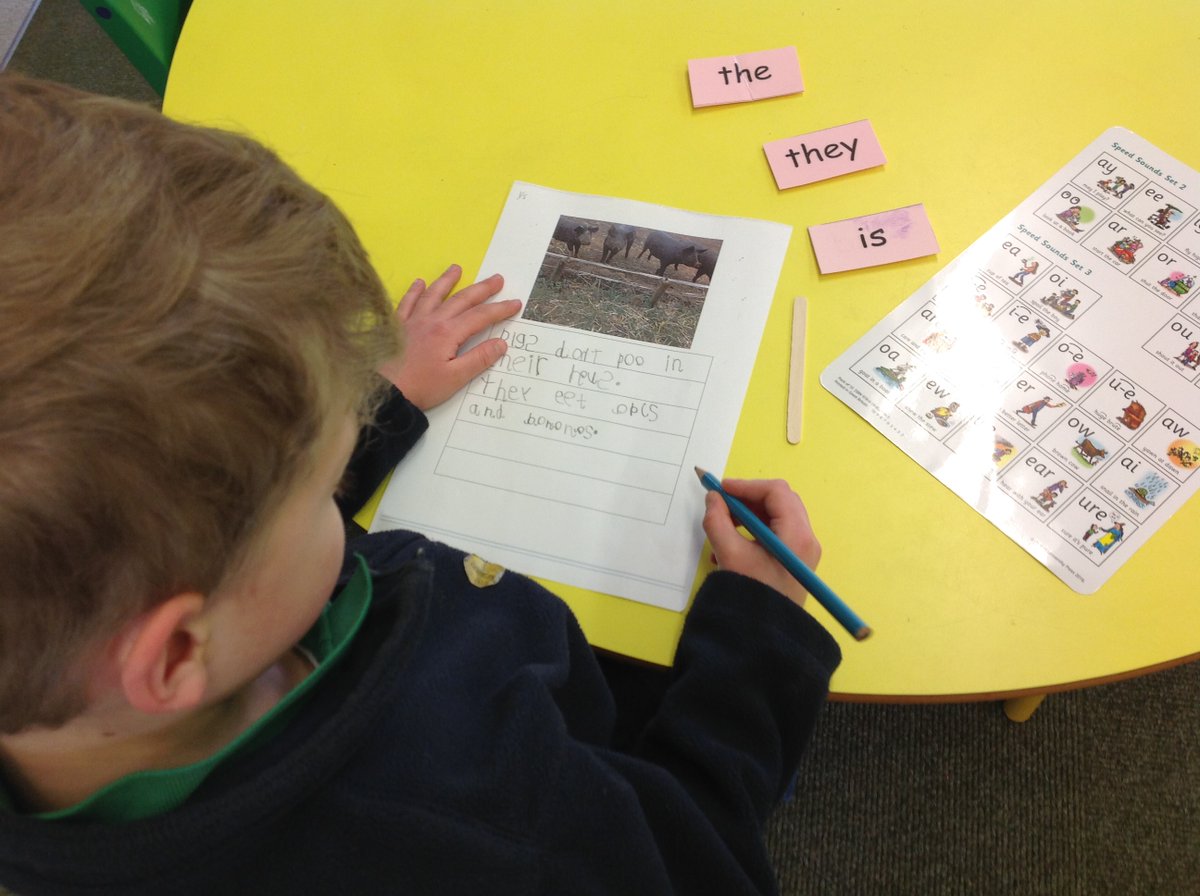 SibfordEYFS's tweet photo. Using experiences and photos, from our visit to the farm, to write about farm animals. Note the fact he remembered!
#writingforapurpose #BeYouBeSibford #SibfordEYFS #EYFS #EarlyYears @Talk4Writing @PieCorbett #farms #pigs #goats #talkfirst #countrylife #outdoorlearning https://t.co/eFgaSXIACn
