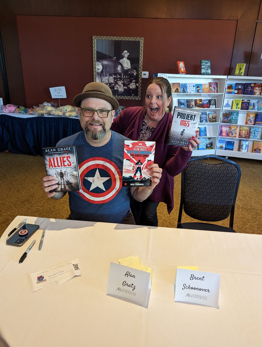 Kelli (@mrs_starck) on Twitter photo Eeek!!! Thank you <a href="/AlanGratz/">Alan Gratz</a> and <a href="/brentschoonover/">Brent Schoonover</a>!! And of course <a href="/AndersonsBkshp/">Anderson's Bookshops</a>!! What a great morning!! Eeek!!! Thank you <a href="/AlanGratz/">Alan Gratz</a> and <a href="/brentschoonover/">Brent Schoonover</a>!! And of course <a href="/AndersonsBkshp/">Anderson's Bookshops</a>!! What a great morning!!