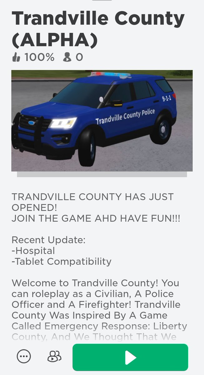 Videogameleaks2's tweet photo. Breaking news:

The small Roblox roleplay game Tradeville County (Alpha) had some reports of stolen content from @PRC_Roblox (ERLC) some people are very mad! What are your thoughts bellow?

I only reported this because a few people told me I should because they are stealing https://t.co/pfLViBDOn8