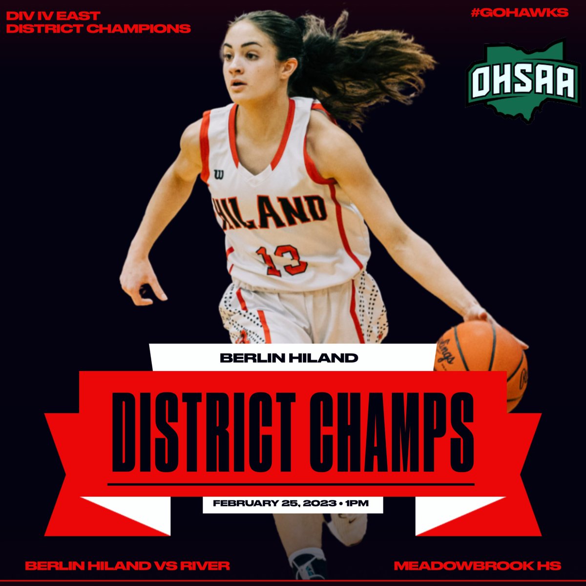 Hiland Hawks (@hilandathletics) on Twitter photo ON TO THE REGIONAL ‼️🏀🏆
The Lady Hawks beat River 60-41 to advance to the Regional Tournament at Pickerington North! 
Congratulations Lady Hawks! 🦅 ON TO THE REGIONAL ‼️🏀🏆
The Lady Hawks beat River 60-41 to advance to the Regional Tournament at Pickerington North! 
Congratulations Lady Hawks! 🦅