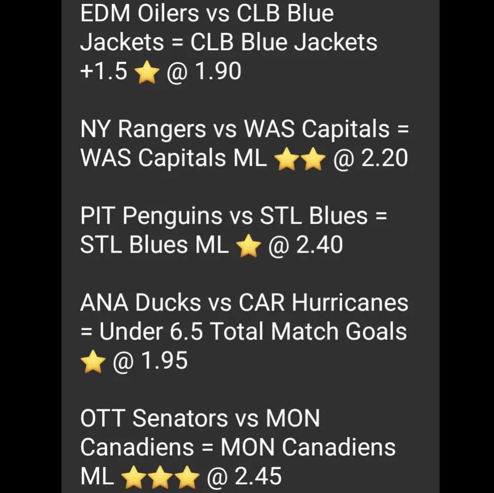 🏒 Made a lot the other day!! 🖨

🏒 And so much more on the hockey today...

🏒 This is only slate 1 of 2!!

#NHL21

#NHL #bettingtips #nhlbetting #hockeybets