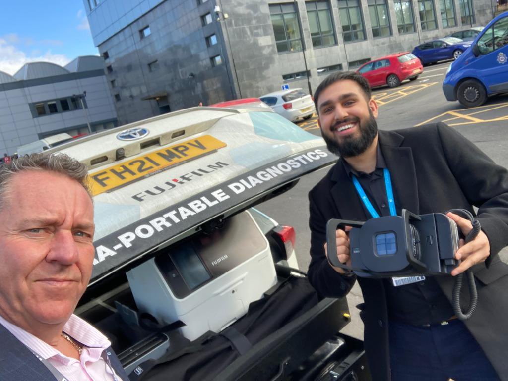 What an outstanding innovation! I had the pleasure of scoping out #FujiFilms latest #Xair - The contribution of diagnostic imaging to the future of healthcare is looking bright 💡🚀 

#healthcare #innovation #future #medicalimaging <a href="/radiography_UoB/">Radiography Bradford</a>