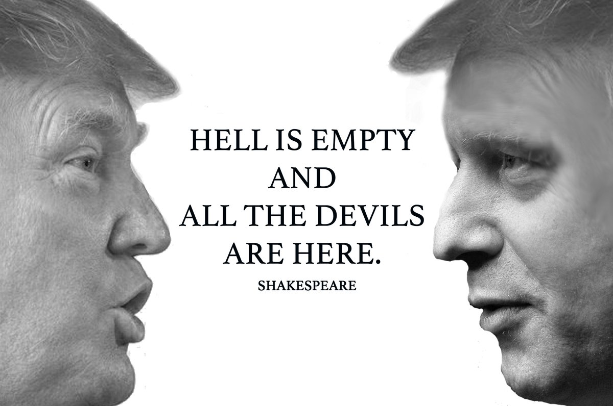 When bad people tell good people they're bad, good people wonder if they are. When good people tell bad people they're bad, they know it's true and good people are their biggest threat. It's why they always blame good people when things go bad. #Trump #Johnson #ShakespeareSunday