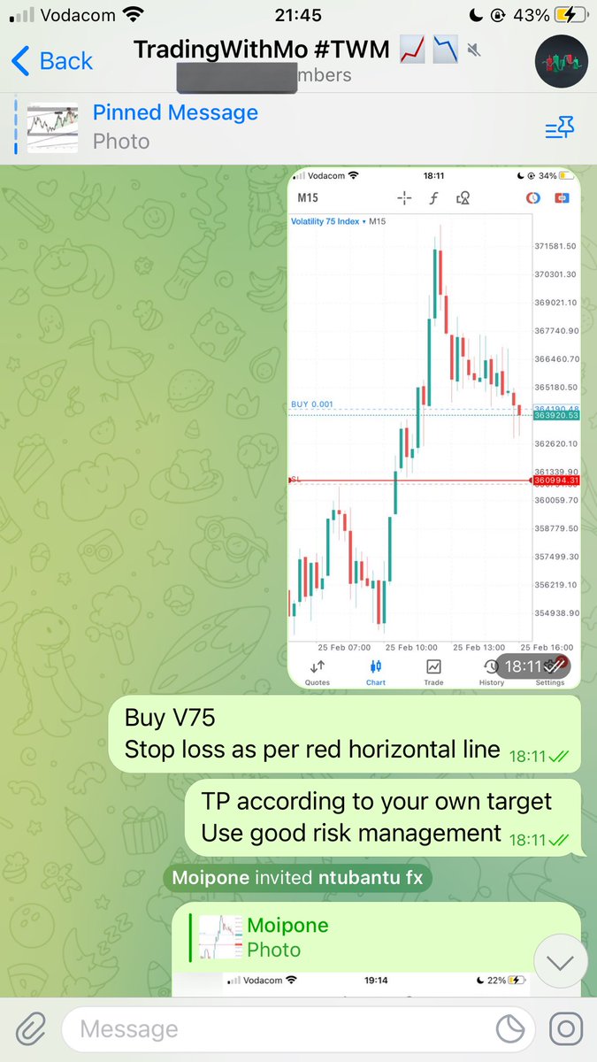 0xMWang's tweet image. V75 signal sent to my telegram people. Weekend pips 🍹🥂☺️