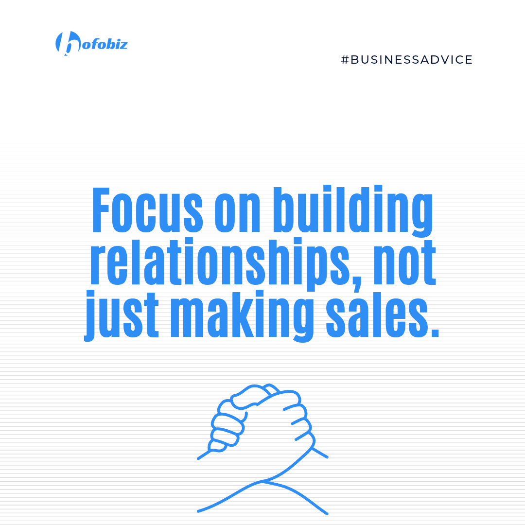A powerful reminder for businesses that genuine connections with customers and clients are essential for long-term success. 
 #relationshipbuilding #customerengagement #salesstrategy #longtermsuccess #businessgrowth #clientretention #customerloyalty #buildtrust