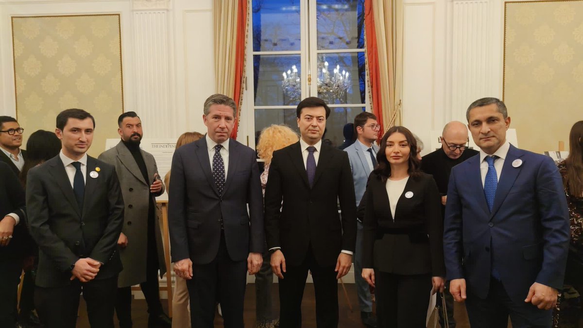 LAbdullayevaMFA's tweet photo. Concert commémoratif de #Khojaly à #Paris. Nous demandons justice pour Khojaly! C’est notre devoir de mémoire!

Khojaly Memorial Concert &amp; exhibition organized in Paris by @AzAmbassadeFr  &amp; @AzDelUnesco in cooperation with @H_A_Foundation. 

#JusticeForKhojaly https://t.co/4fKwxRCQij