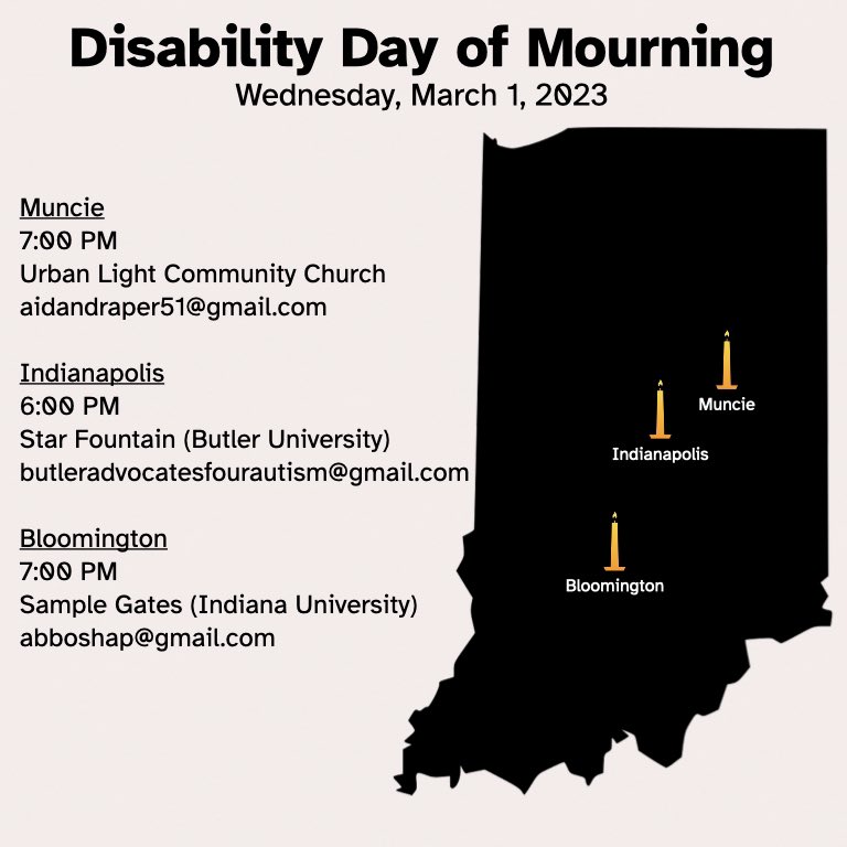 This Wednesday, join the disability community in mourning those we've lost to filicide and ableist violence.