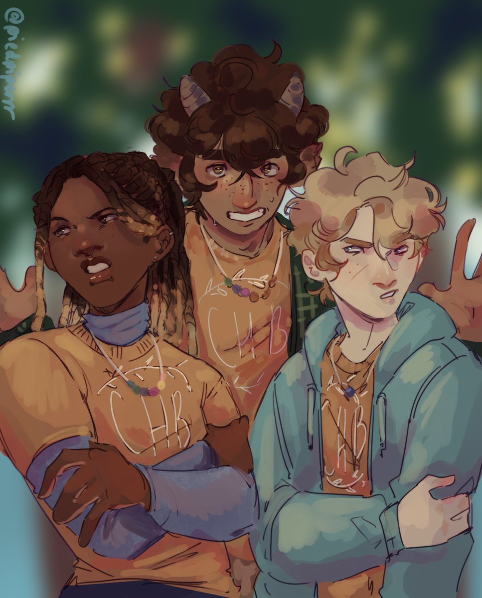 It’s a crime that I have never drawn the main trio, it has to be rectified #pjo #PercyJackson #annabethchase #groverunderwood