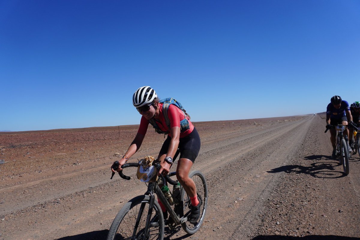 karooburn's tweet photo. Yolande de Villiers raced to a commanding victory in the women's race, besting Bianca Silberbauer by 43 minutes. Magan Hanekom was 3rd. #KarooBurn https://t.co/dF0j3OGQEr