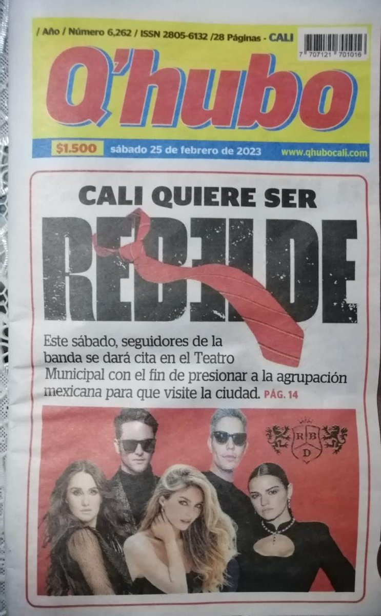 EliteRBDCol's tweet photo. Hoy cali es noticia 🥳🎉🎊
#RBDCaliTeEspera https://t.co/UTo49nRvZl