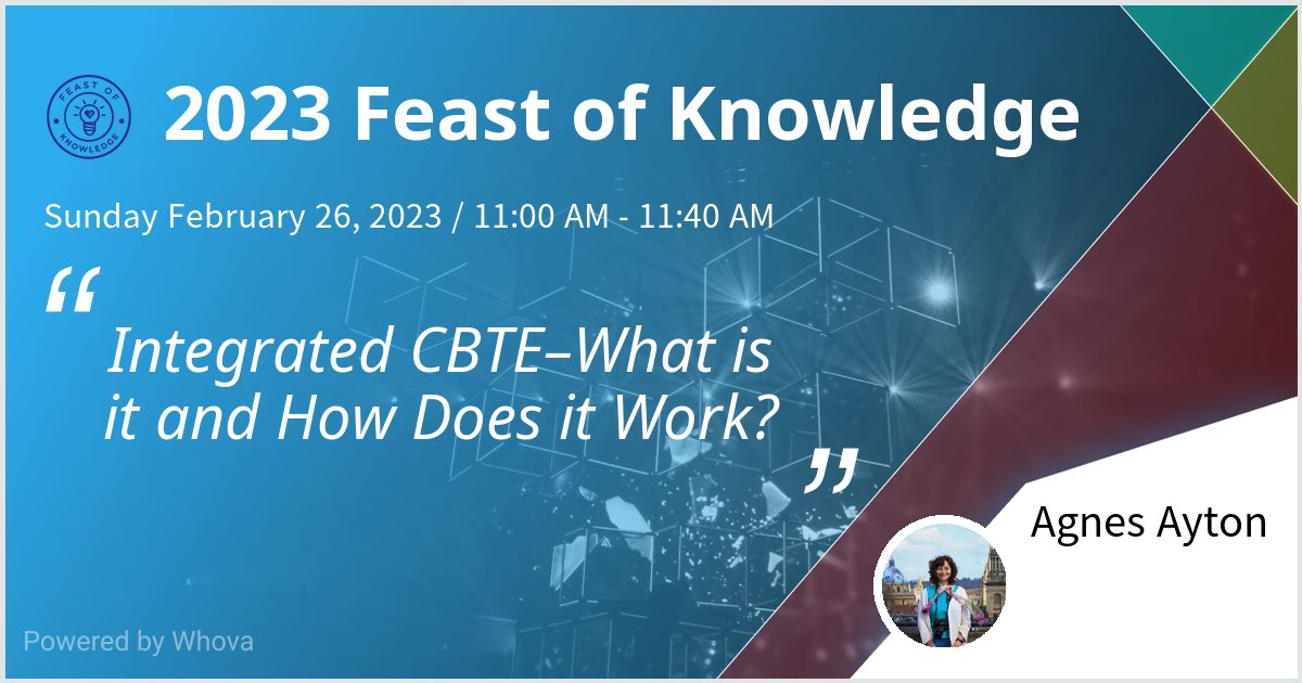 AgnesAyton's tweet photo. I am speaking at 2023 Feast of Knowledge. Please check out my talk if you're attending the event! #FEASTofKnowledge - via #Whova event app https://t.co/AKRuz4Rwek