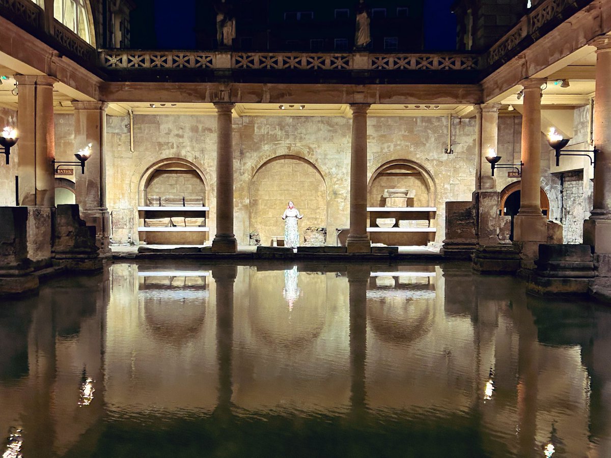 Tonight I sang in the Roman Baths, in Bath at a beautiful wedding. What an honour for me to get the opportunity to sing for a lovely occasion in such a place. Wow. #BathUk #RomanBaths #BathSpa
