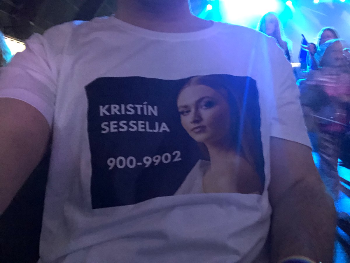 There’s only one choice tonight. Vote Kristín Sesselja through! 900-9902 #12stig #Söngvakeppnin