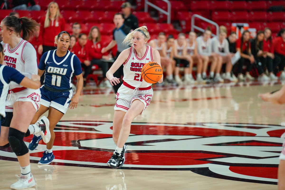 #SummitWBB: Omaha's win over Denver locks a lot of teams into seeds:
No. 4 @SDCoyotesWBB hosts No. 5 ORU at 12:30 p.m. next Sunday in Sioux Falls.

Omaha is No. 6 vs. NDSU or UND
Denver is No. 7 vs. No. 10 Kansas City
WIU vs. St. Thomas first up in the 8-9 game

#GoYotes