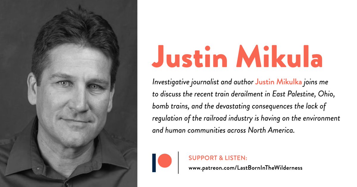@JustinMikulka discusses the recent derailment in #EastPalestine, #bombtrains, and the consequences the lack of regulation of the #railroadindustry is having across North America.

Support and listen to this interview before the public release: patreon.com/lastborninthew…