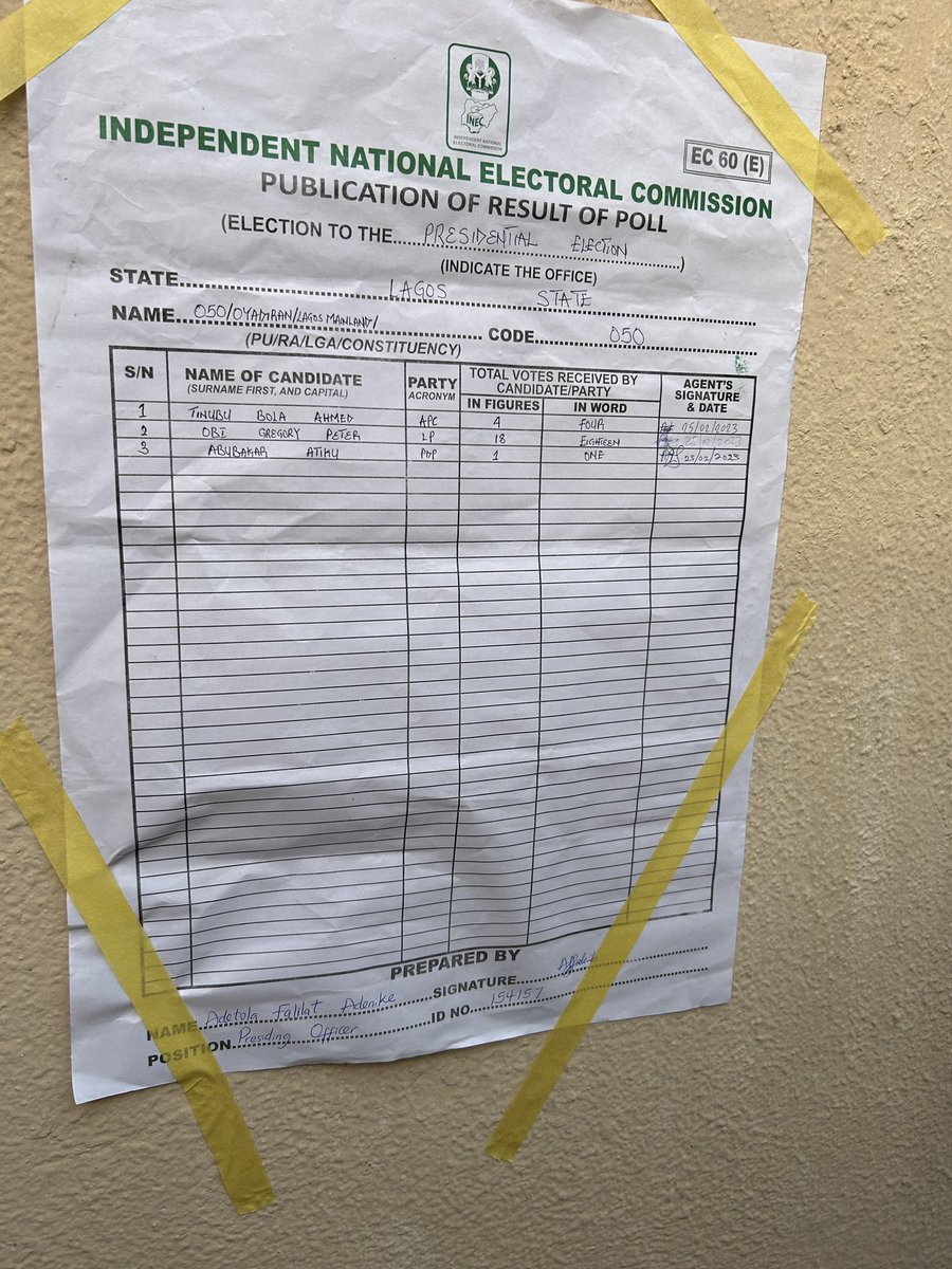 OpeAdeojo's tweet photo. My polling unit and surroundings #NigeriaDecides #NigeriaElections2023 #presidentialelection2023 https://t.co/nMEGUsCn3S