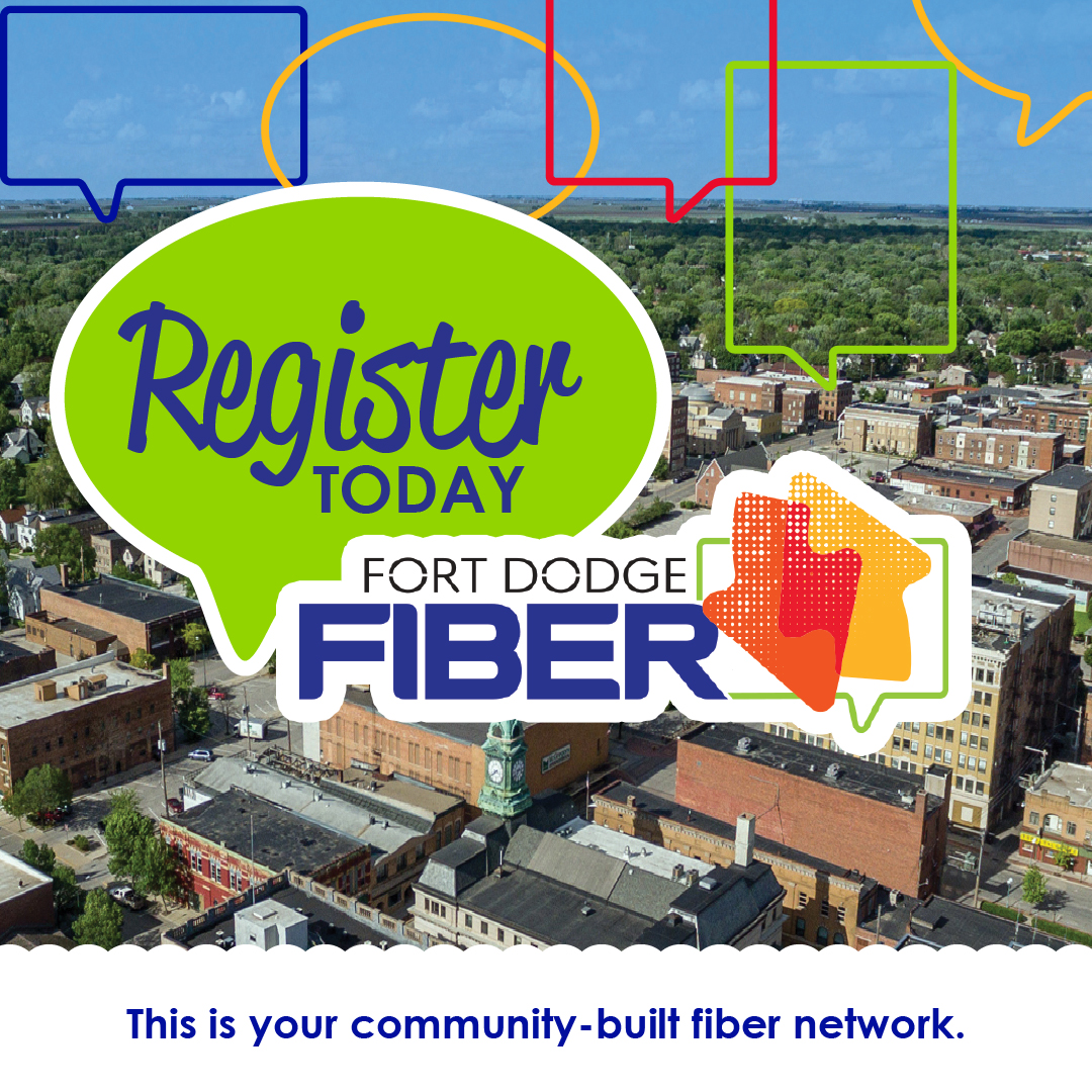 FortDodgeFiber's tweet photo. Real fiber voice and internet will mean staying connected with friends and family through reliable and high-speed service from Fort Dodge Fiber. Register now to let us know you want a fiber drop and get ready to enjoy s seamless experience. https://t.co/U9CqO2XLZk https://t.co/CZPw4wUNmd