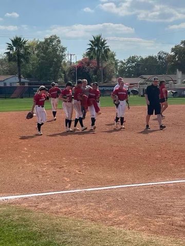 GVU wins game 1, 7 to 4.  This game was not about the win but about the amazing sportsmanship shown by SEU softball players. After a grand slam by Moses  and injury, SEU players carried her to touch each base to allow her run to count.  @NAIA_SB  <a href="/AthleticsViking/">VikingAthletics</a>