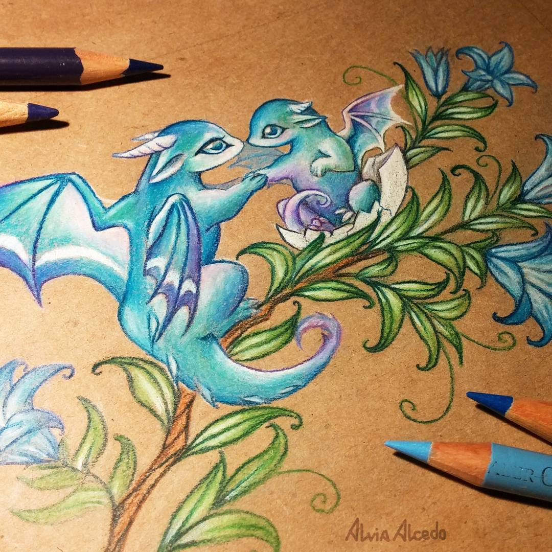 Alvia Alcedo рисунки драконы