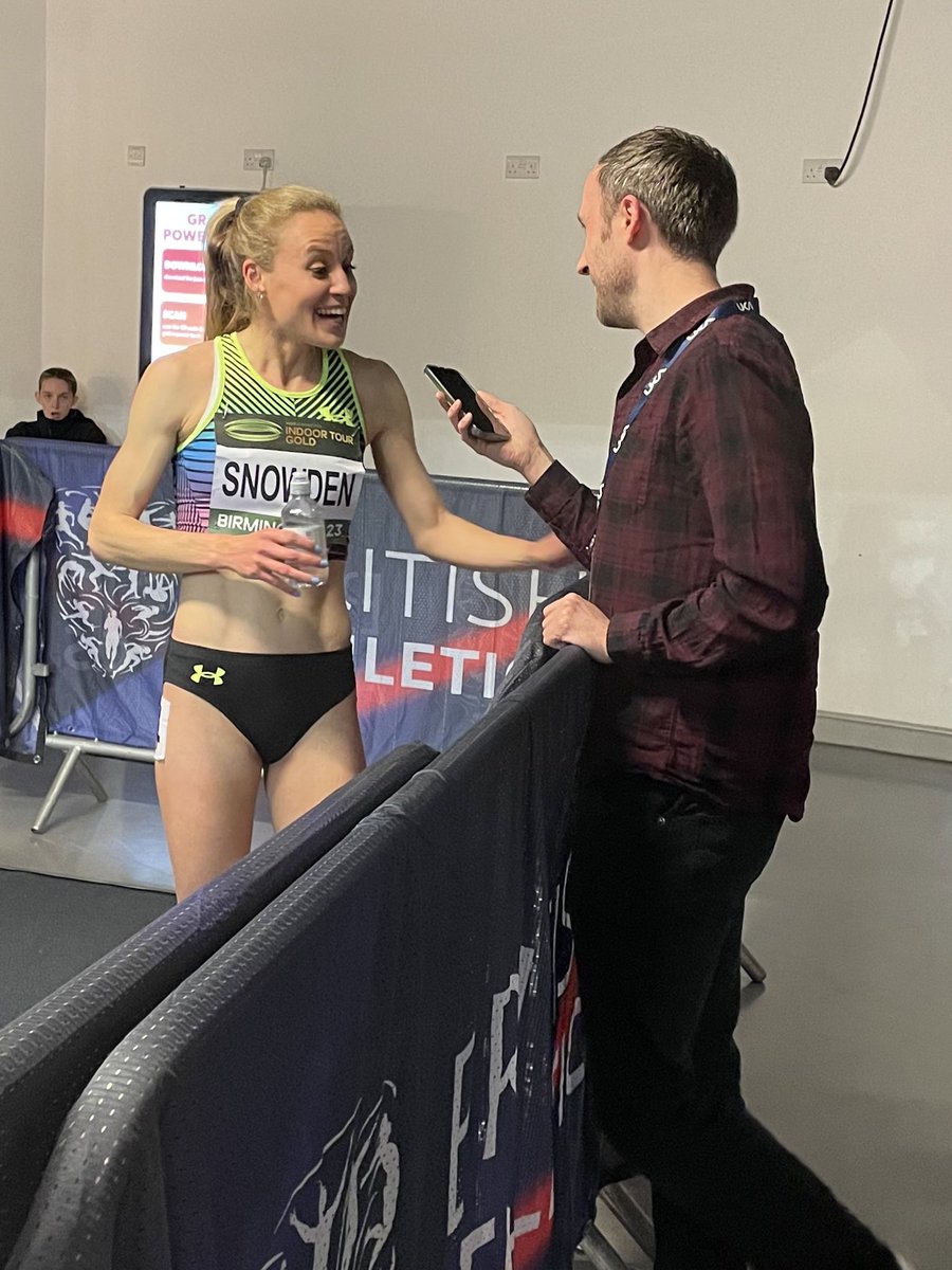 Fun afternoon in Birmingham for the #WorldIndoorTour finale!

Recording for @trackcastic Euro Indoors preview podcast 🤩

Thanks @keelyhodgkinson @katiesnowden13 @EllieBaker1998 @daryllneita @MissAshaPhilip @Neil_Gourley & @benhiggins400mh for stopping to chat 🙌🏻