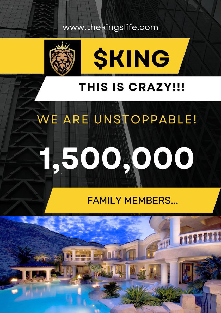 🔥 Breaking Records Again 🔥

CONGRATS 🥳 WELL DONE GUYS 

We have reached over 1.5 Million active users within The King’s Life Community 🚀