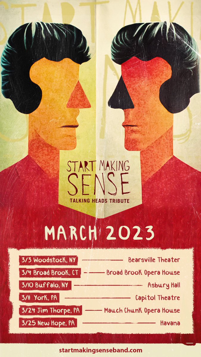 StartMakinSense's tweet image. March dates! Tickets at startmakingsenseband.com

#startmakingsense #talkingheads