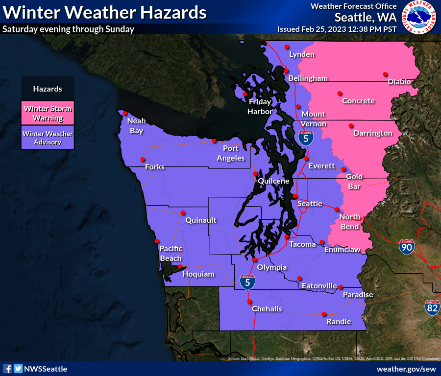12:40 pm update | We've expanded the Winter Weather Advisories to cover ...