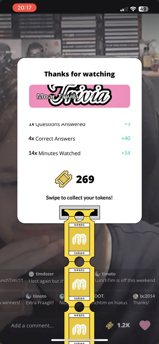 edwardgvickers's tweet photo. Thanks to the wonderful Fraagli (@excitementahead) and the @MoarPlatform Trivia team (@tim_edw &amp; co) for the amazing win this evening! Happy to be in 5th place. Congratulations everyone else! Wonder what I’ll spend my winnings on… 😊

#MoarTrivia #Moar #Trivia #LunchTim #Fraagli https://t.co/Wa1tDeNnq0
