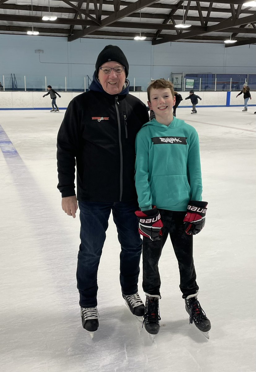 jamesguy50's tweet image. With the grandkids busy schedules (dance, swimming, hockey) we haven’t been able to get out skating this year! Finally able to get on the ice for the first time since October! Cherish every moment.