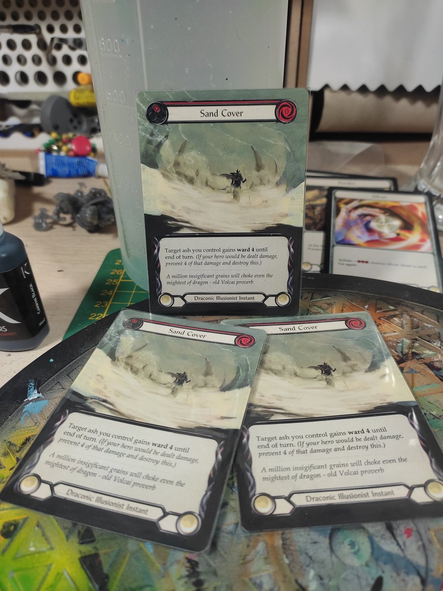 Igninonis's tweet image. Sand Cover playset done #fabalters #mtgalters #mtg #fabtcg