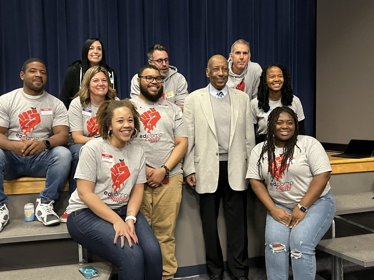 DrKMcCollum's tweet image. WHAT A DAY! @EdcampEquity was incredible! I am floored at the amount of good vibes, incredible conversation, #reconnection and #reengagement that was happening! This team pushes me in ways I could never imagine! And special shout-out to @MECME_School staff who came! Love y’all!