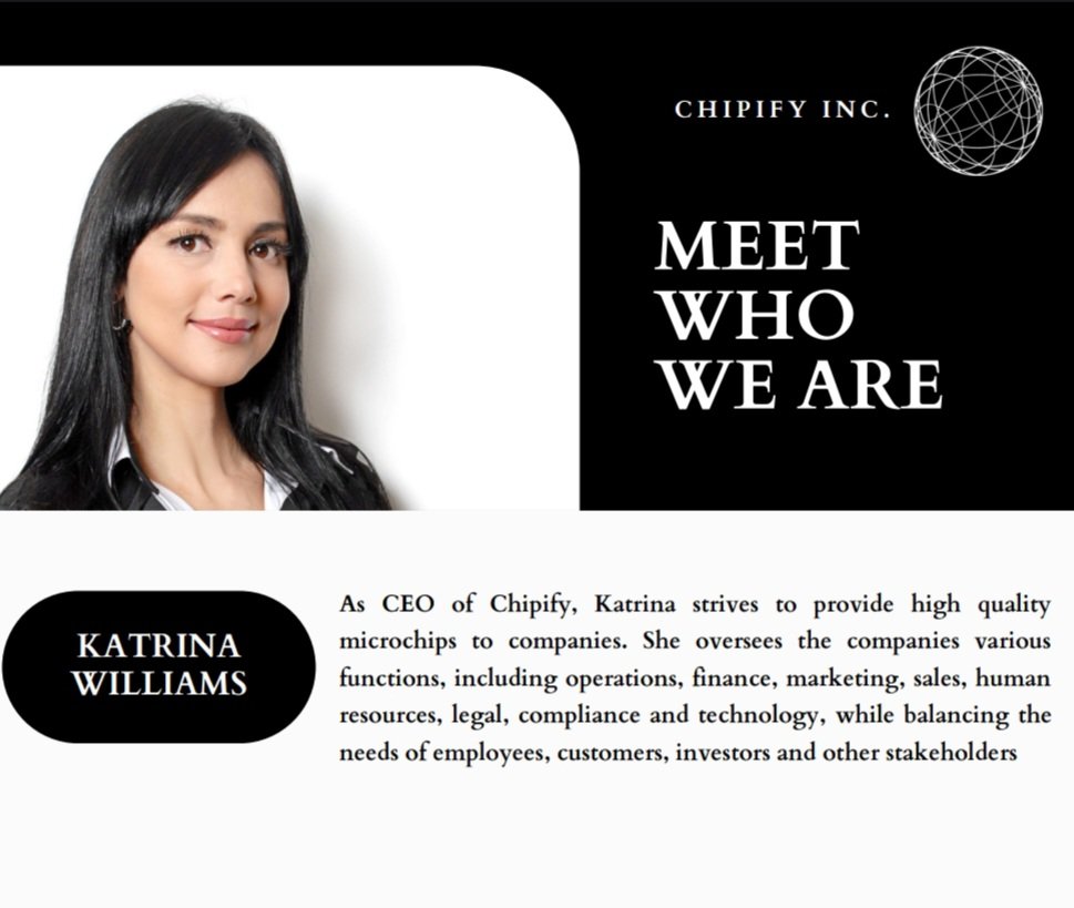 ChipifyInc's tweet image. Who are we? This is our CEO of Chipify, Katrina Williams. #aboutus #chipyourdrip