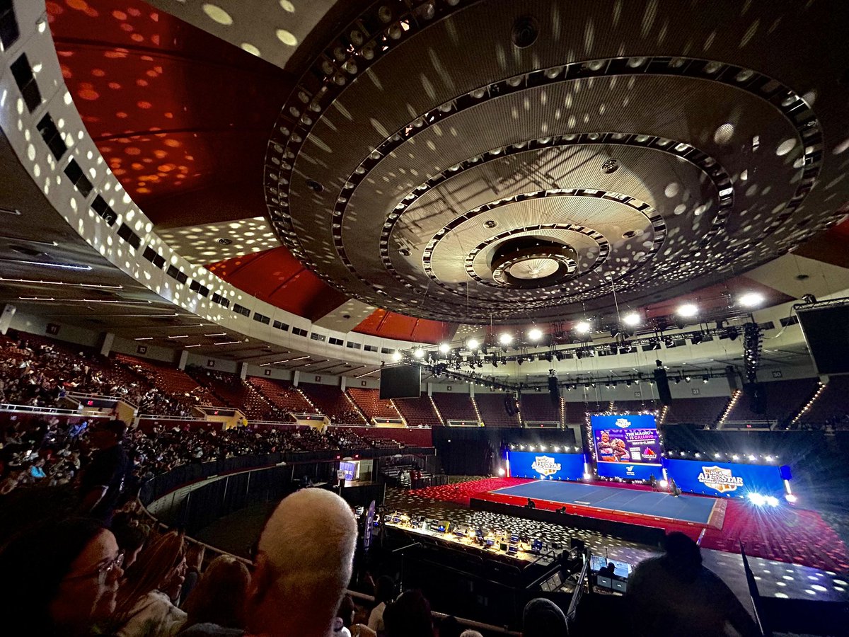 Arena seating really isn’t for the weak… this is what the hunger games would feel like 🥴 #NCAnationals