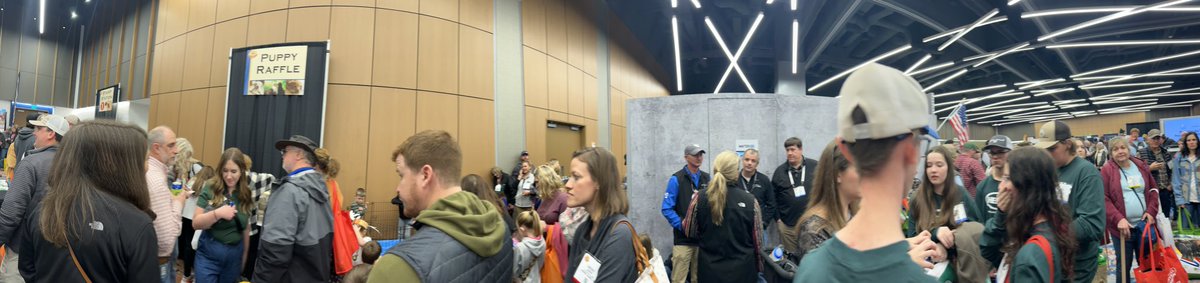 farmpress's tweet image. Less than 5 min until the @farm_gin_show Puppy Raffle! If you entered, make your way to the lower level to find out if you’ll be taking home a new furry friend today 🐾🐶 #MSFGS2023