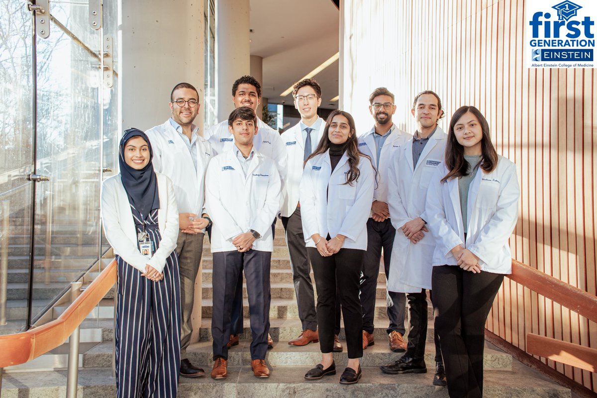 FirstGenAECOM's tweet image. We're thrilled to introduce the inaugural First-Gen@Einstein Leadership Board! Comprising of First-Gen #medical and #PhD students, they'll be working hard to connect, mentor, and advocate for our nearly 100 #FirstGen students at @EinsteinMed and @MontefioreNYC. #WeAreFirstGen