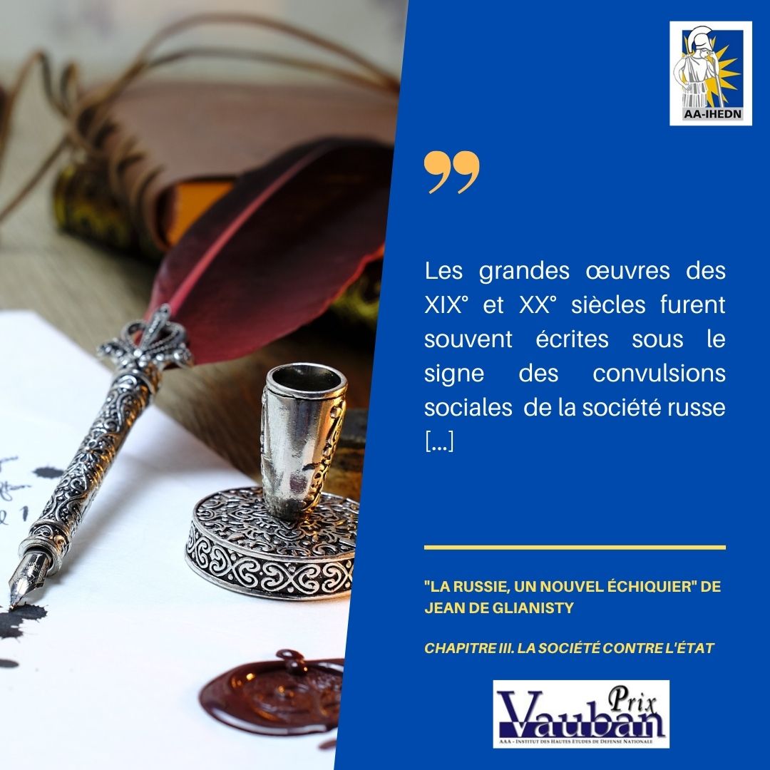 [📖 "𝗣𝗿𝗶𝘅 𝗩𝗮𝘂𝗯𝗮𝗻" 𝟮𝟬𝟮𝟮 : " 𝗟𝗮 𝗥𝘂𝘀𝘀𝗶𝗲, 𝗨𝗻 𝗻𝗼𝘂𝘃𝗲𝗹 é𝗰𝗵𝗶𝗾𝘂𝗶𝗲𝗿" 𝗽𝗮𝗿 𝗝𝗲𝗮𝗻 𝗱𝗲 𝗚𝗹𝗶𝗻𝗶𝗮𝘀𝘁𝘆 ]

Découvrez les clés de la culture russe, son histoire à travers les relations entretenues avec l'Occident ...

➡️ lnkd.in/eCWA-GPQ